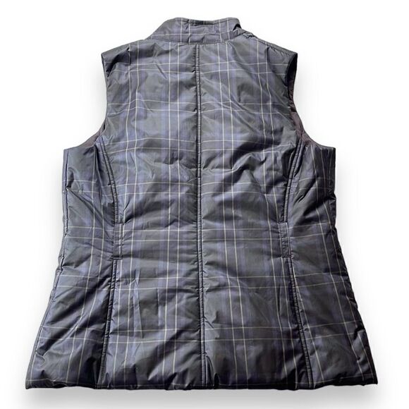 Banana Republic Full Zip Puffer Vest Jacket Womens‎ Medium M Plaid - Picture 6 of 12